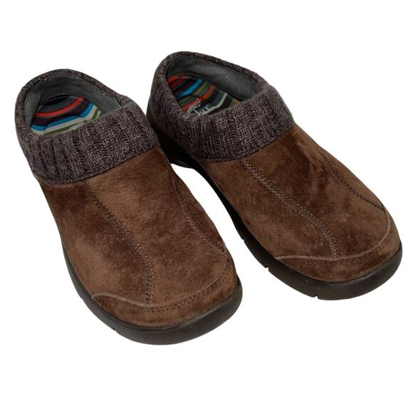 Dansko Eartha Suede Leather Slip‎ On Clog Comfort Shoes Size 37 Brown 6.5-7 - Picture 1 of 11